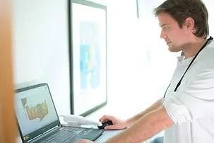 Auswertung eines digitalen Zahnabdrucks am Computer